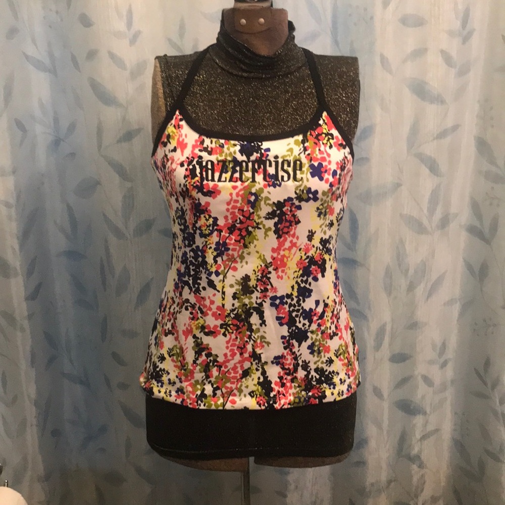 Jazzercise Athletic Top with built-in shelf bra